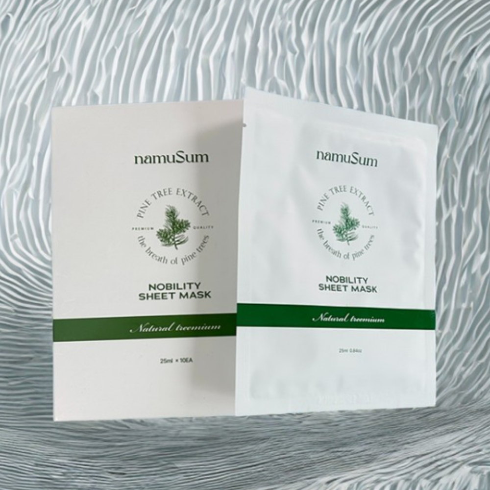 나무숨 레드파인 노빌리티 시트 마스크팩,레드파인 안티에이징의 시작/namuSum Korea Red Pine Oil Nobility Maskpack